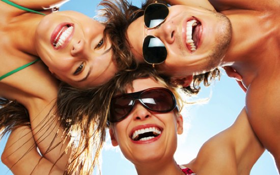 happy smiling people